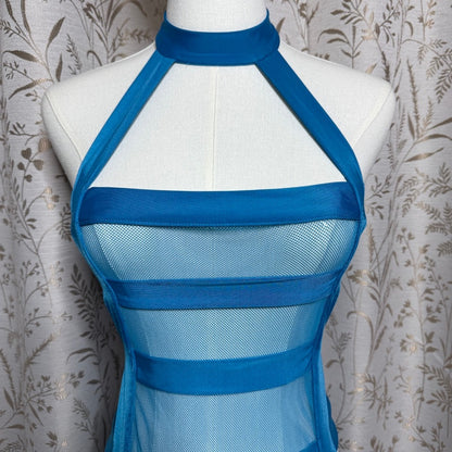 Frederick's of Hollywood Sexy Strappy Chemise L Garter Rave Festival Baddie Glam