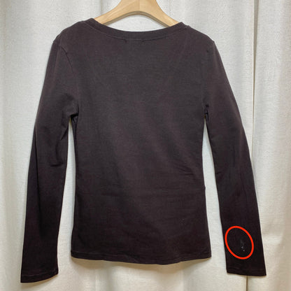 Zenana Espresso Brown Long Sleeve Tee Downtown Girl 90s Dark Cottagecore Grunge