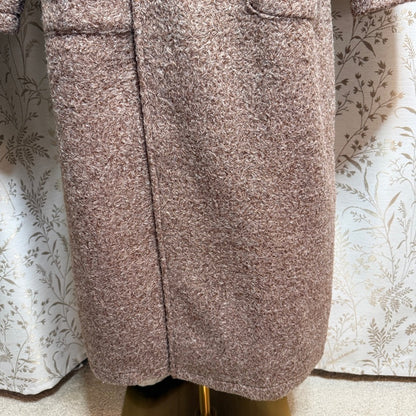 Fourth + Bay Brushed Knit Robe Coat Women XL Trench Academia Cozy Quiet Luxury