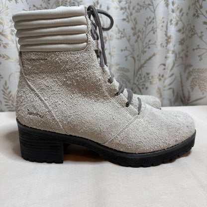 Jambu Douglas Waterproof Suede Ankle Boots Women 11 Cozy Fleece Lug Sole Winter