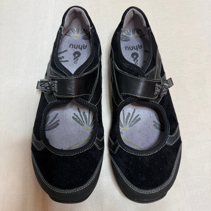 Ahnu Suede Leather Mary Jane Walking Shoes Women 8.5 Utility Travel Comfort