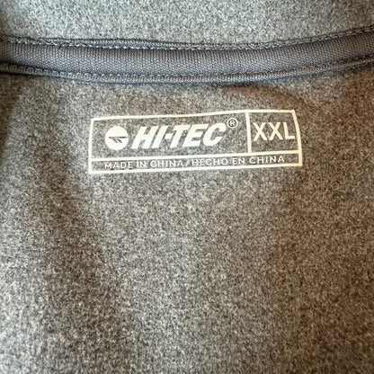 Hi-Tec Full Zip Fleece Jacket Women XXL Gray Cozy Performance Workout Athleisure