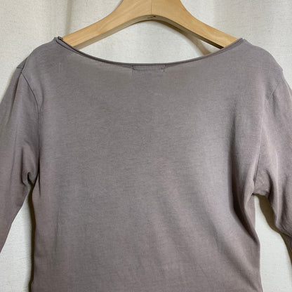 Indigenous Organic Cotton Long Sleeve Top Womens S Distressed Balletcore Grunge