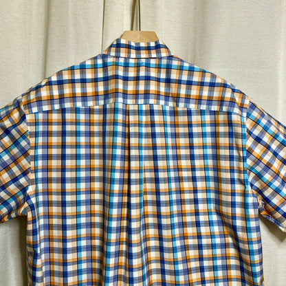 Jos A Bank Plaid Button Up Shirt Mens Large Academia Casual Geek Normcore Preppy