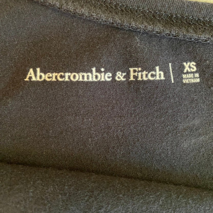 Abercrombie & Fitch One Shoulder Long Sleeve Bodysuit Black XS Minimalist Chic