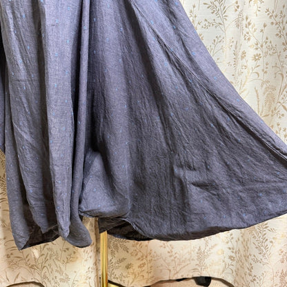 Linen Drop-Crotch Harem Pants Women Small Lantern Wings Avant Garde Lagenlook