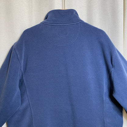 Lady Hathaway Vintage Navy Quarter-Zip Pullover Womens XL Coastal 90s Heritage