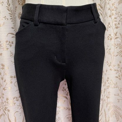 Express Skinny Mid Rise Ankle Pants 0R Black Stretch Office Siren Minimalist