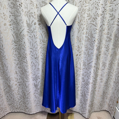 Shirley of Hollywood Blue Satin Lace Chemise Women S Romantic Sexy Whimsigoth