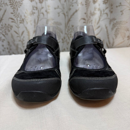 Ahnu Suede Leather Mary Jane Walking Shoes Women 8.5 Utility Travel Comfort