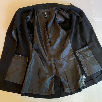 Iz Byer Black Fitted Blazer XS Dark Academia Office Siren Minimalist Corporate