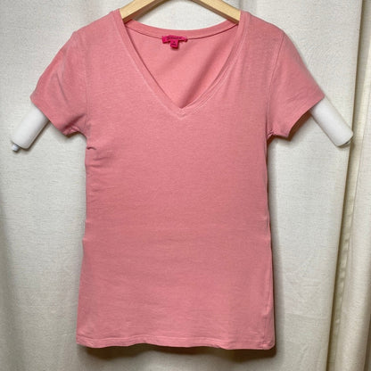 Zenana Dusty Pink V-Neck Tee Fits XS Clean Soft Girl Minimalist Basic Romantic