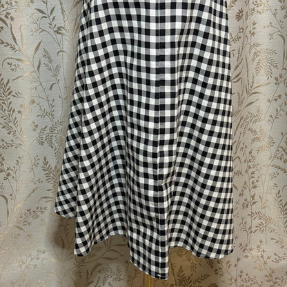 Hanpceirs Gingham Swing Dress Women 3XL Stretch Rockabilly Pinup Retro Cottage