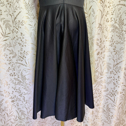 Belle Poque Polka Dot Cocktail Swing Dress L Black White Rockabilly 50s PinUp