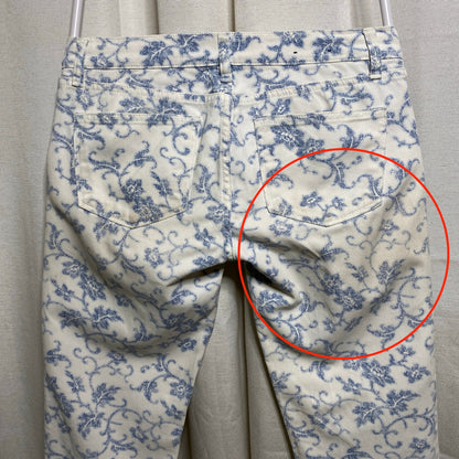 Lauren Ralph Lauren Floral Jeans Womens 2 Distressed Cottagecore Fairy Romantic