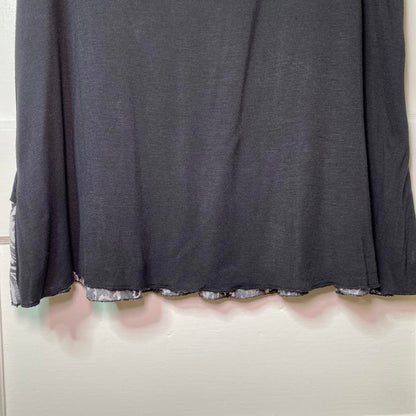 Yak & Yeti Lightweight Black and Paisley Layered Tank Top Large Womens Classic