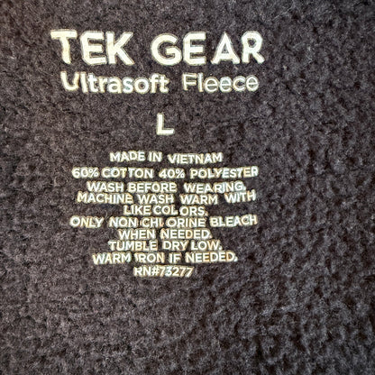 Tek Gear Ultrasoft Fleece Longline Full Zip Hoodie Womens L Grunge Gorpcore Cozy