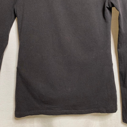 Zenna Outfitters Black Scoop Neck Top Womens S/XS 90s Style Minimalist Grunge