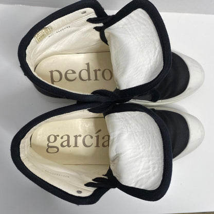 Pedro Garcia Satin High-Top Sneakers Womens 9.5 Edgy Grunge Streetwear