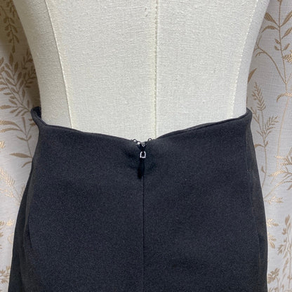SHEIN Black Skort Wrap Mini Skirt Shorts Small Ring Detail Whimsigoth Goth Edgy