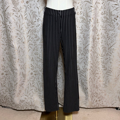 Yogipace Pinstripe Yoga Dress Pants Womens XL Black White Office Siren Corporate