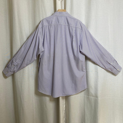 Jos A Bank Stripped Button Up Shirt Mens XL Academia Casual Geek Normcore Preppy