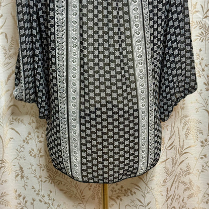 Max Edition Boho Cold Shoulder Keyhole Blouse Womens XL Festival Peasant Cottage