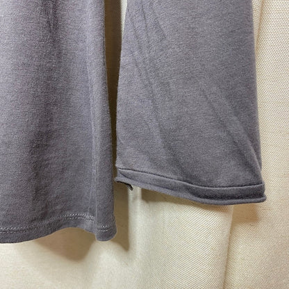 Indigenous Organic Cotton Charcoal V-Neck Top Small Balletcore Clean Minimalist
