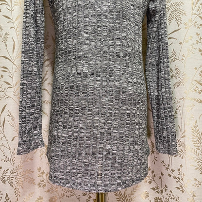 Art Class Marled Black/White Knit Cardigan Junior XL Minimalist Layering Pockets