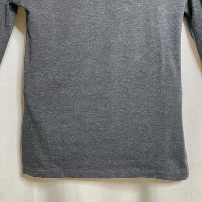 Love Peace Hope Gray Scoop Neck Top Women Fits XS Grunge 90s Style Minimalist