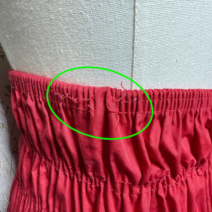 Womens Red Lace Ruffle High Waist Bloomer Shorts S/M Lolita Cosplay Coquette