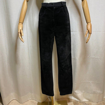 Element Suede Front Stretch Back Pants Size 5 Black Moto Grunge Steampunk Y2K