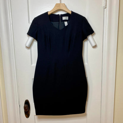 Vintage Preview Collection Little Black Pencil Dress Cropped Jacket Womens 4P