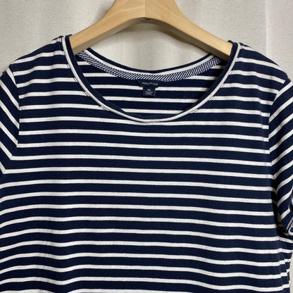 Nautica Striped Top Womens XL Coastal Nautical Sailor Chic Soft Norm Vacation