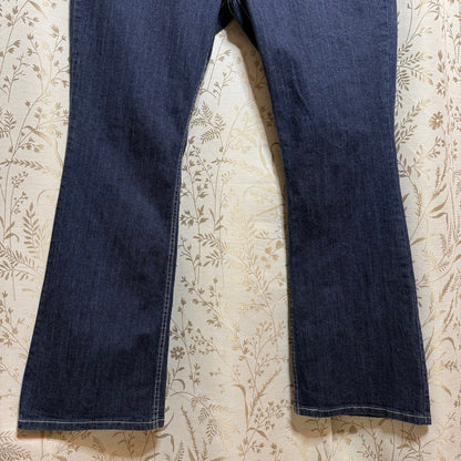 Levi's 524 Too Superlow Jeans Women Sz 18 Tall Dark Indigo Cowgirl Y2K Western