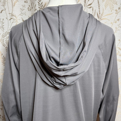 Sage Collective Lightweight Long Sleeve Ribbed Hoodie Women XL Thumbhole Stretch