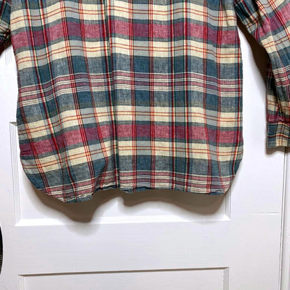 Chaps Plaid Button-Up Shirt Womens Large Autumn Barn Lumberjack Pumpkin Patch