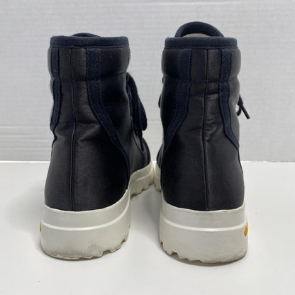 Pedro Garcia Vesta Black Satin High-Top Sneakers Women 9.5 Luxury Streetwear