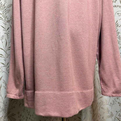 Cuddl Duds Ultracozy Long Sleeve Cowl Neck Tunic Top Women XL Cabincore Cozycore