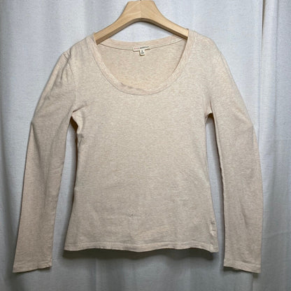 Zenna Outfitters Cream Long Sleeve Scoop Neck Top Distressed Grunge Fairy Fits S