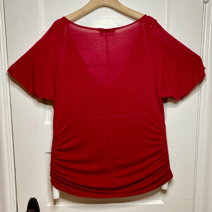 GUSB Collection Cowl Neck Top Womens Large Boho Chic Dainty Holiday Romantic Y2K