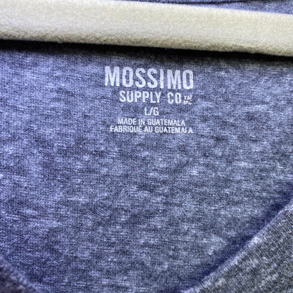 Missimo Long Sleeve Gray Top Womens Large Layering Basic Cozy Grunge Classic