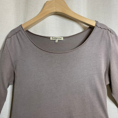 Indigenous Organic Cotton Long Sleeve Top Womens S Distressed Balletcore Grunge