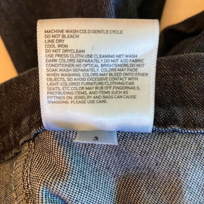 Uniqlo Ultra Stretch Denim Leggings Small Indigo Minimalist Clean Girl Capsule