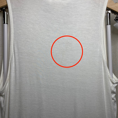 Zenana White Sleeveless Cardigan Small Subversive Basic Minimalist Lagenlook