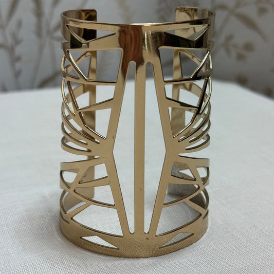 Geometric Openwork Gladiator Statement Cuff Goddess Superhero Futuristic Costume