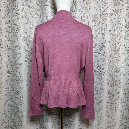 Grace Karin Rose Knit Cardigan Womens XL Coquette Romantic Academia Office Siren