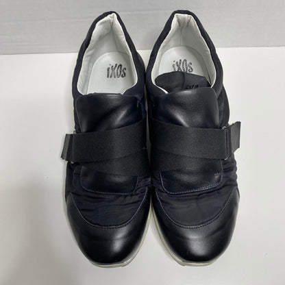 Ixos Black Women's Italian Leather Sneakers Womens 9.5 Activewear Streetwear