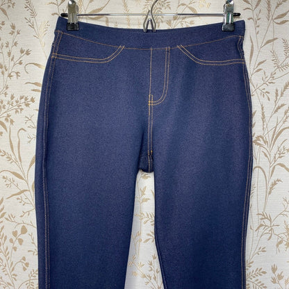 Dark Wash High Rise Skinny Denim Jeggings Small Stretch Minimalist Clean Girl