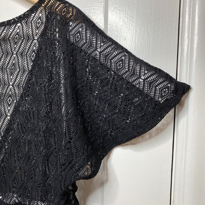 Apt. 9 Lace Tunic Womens Large Beach Boho Coverup Goth Loungewear Whimsigoth